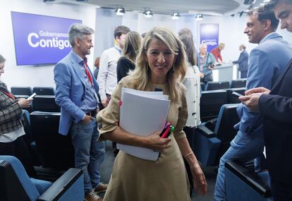 La vicepresidenta segunda y ministra de Empleo, Yolanda Díaz.