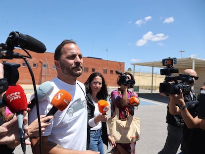 Antonio Tejado a su salida de prisión, este lunes.