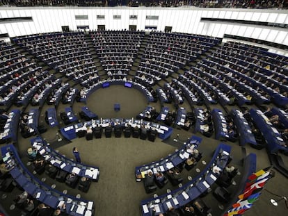 Vista general del Parlamento Europeo.