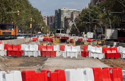 Obras en la Meridiana.