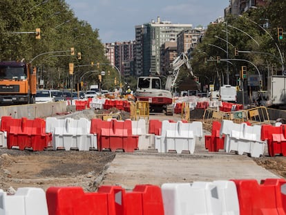 Obras en la Meridiana.