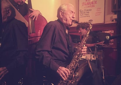 Pedro Iturralde, en un concierto en septiembre de 2019 en el Café Central.