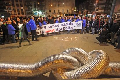 L&#039;&uacute;ltima manifestaci&oacute; a Amposta. 