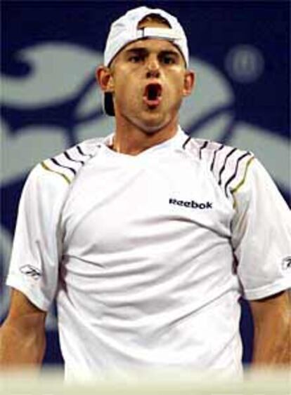 Andy Roddick, en un gesto expresivo.