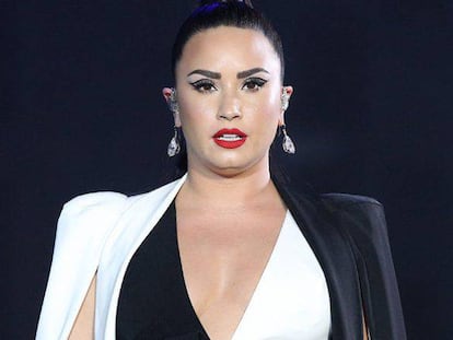 Demi Lovato em show no Rock in Rio Lisboa em junho passado. 