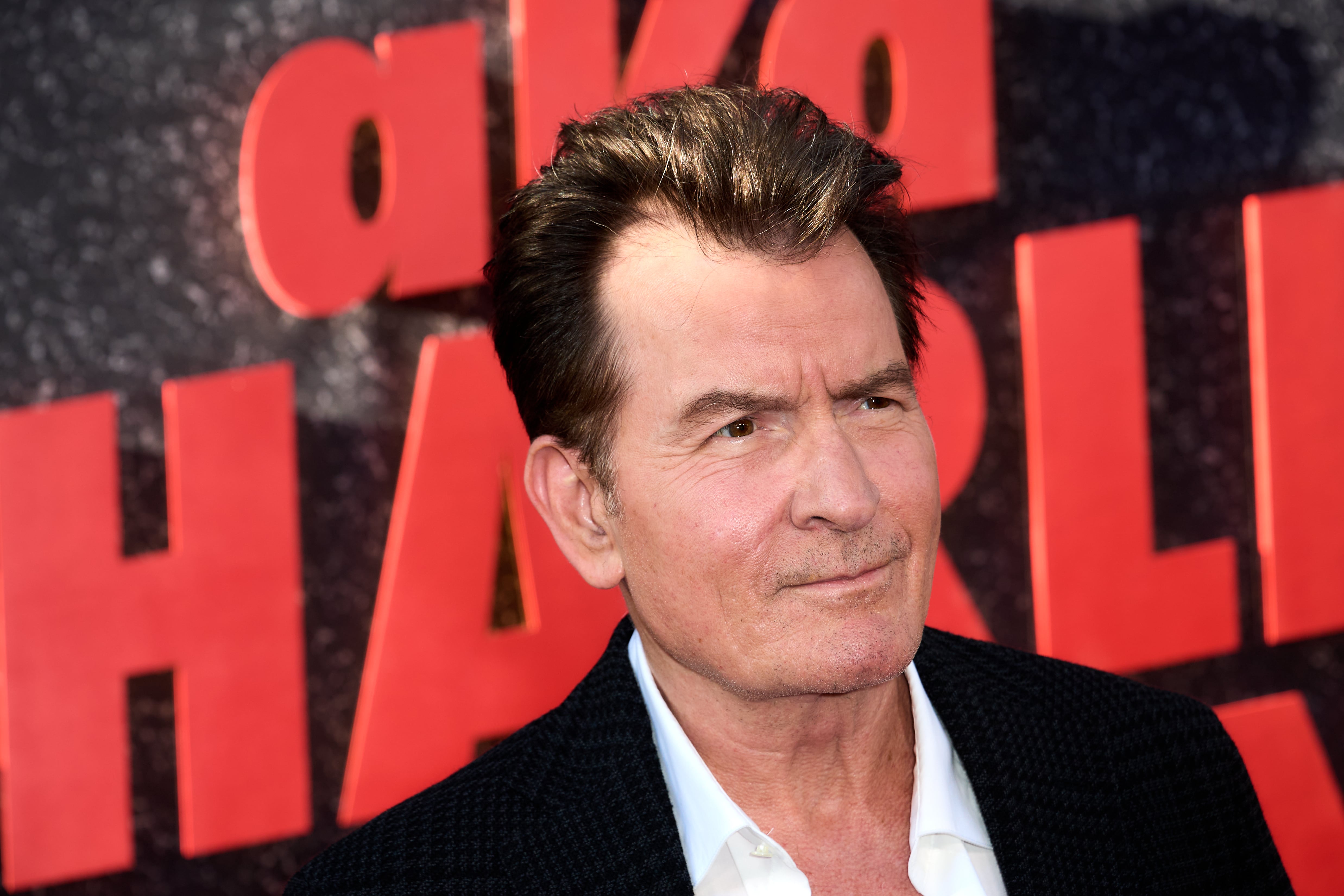 Charlie Sheen, en la 'premiere' de su documental para Netflix, el 4 de septiembre en el TUDUM Theater de Los Ángeles.