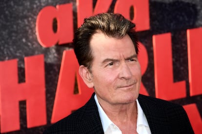 Charlie Sheen, en la 'premiere' de su documental para Netflix, el 4 de septiembre en el TUDUM Theater de Los Ángeles.