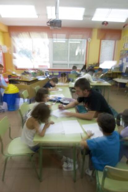 Los alumnos del centro de educaci&oacute;n infantil de Vilari&ntilde;o de Conso.