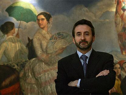 El presidente del EBB, Josu Jon Imaz, en la sede del PNV, en Bilbao.