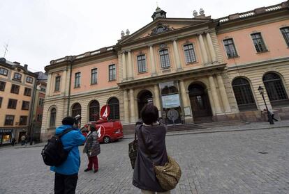 La Academia sueca en una fotografiá de 2016. 