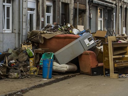 Los efectos de las inundaciones en Verviers, en imágenes