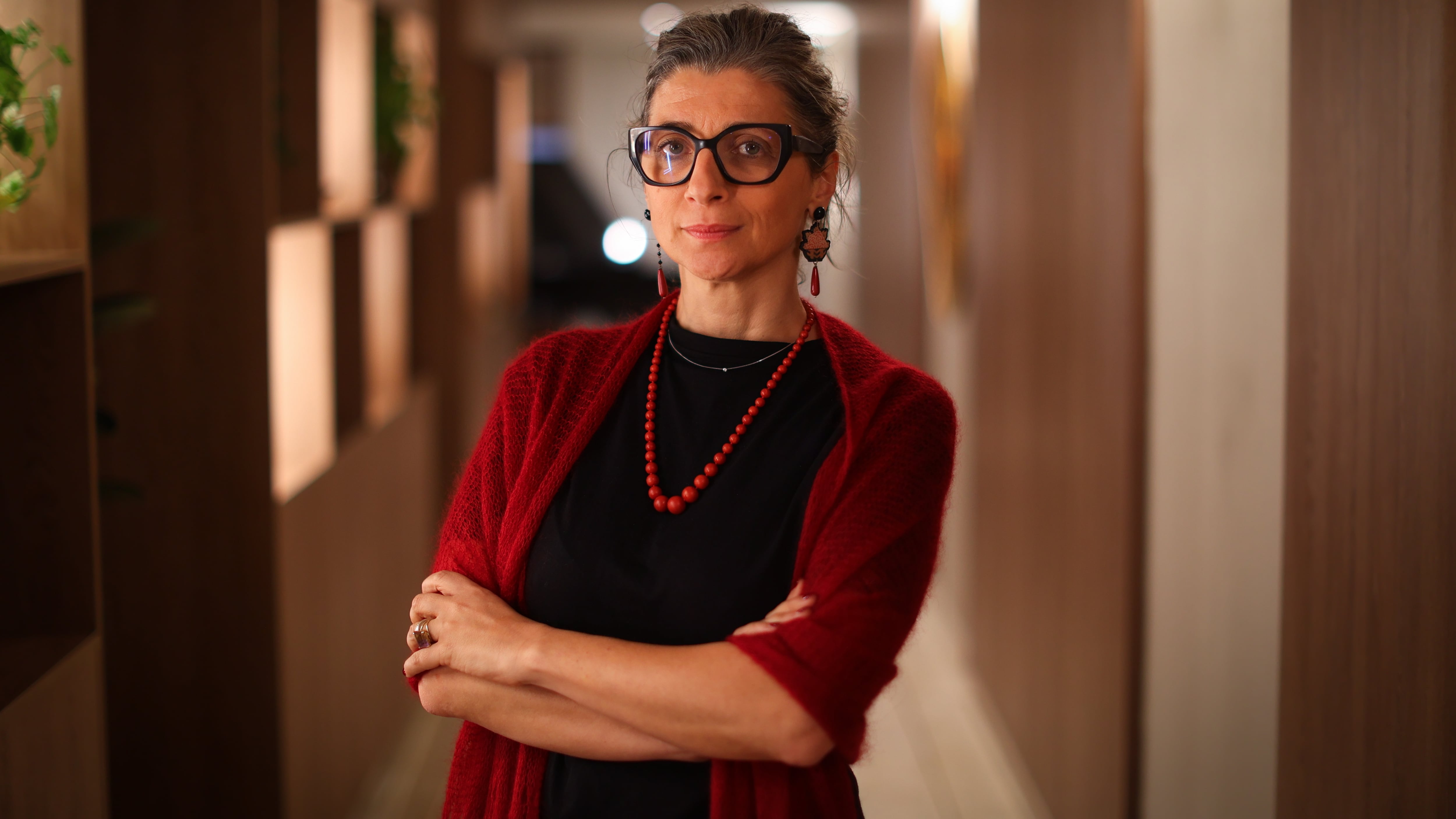 Francesca Albanese, relatora especial de Naciones Unidas sobre los territorios palestinos, en Bogotá, el 17 de julio.