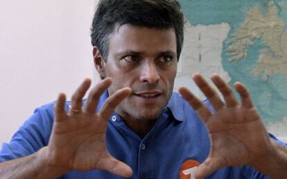 El opositor venezolano Leopoldo López, en una imagen del pasado martes.