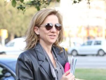 La infanta Cristina, hoy en Barcelona.