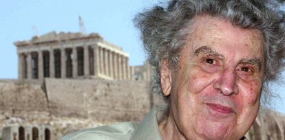 El compositor griego Mikis Theodorakis.