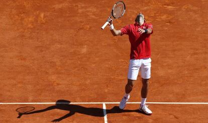 Djokovic, durante el partido ante Vesely.