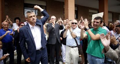 El alcalde de M&oacute;stoles, David Lucas, tras ser proclamado el pasado 13 de junio.