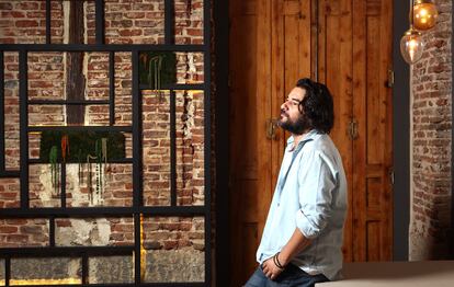 El periodista y escritor Manuel Jabois, en el restaurante Lúa en Madrid el 24 de octubre. 