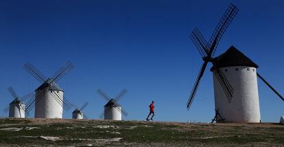 Molinos en Campo de Criptana.