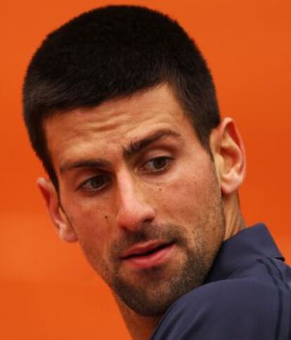 Djokovic, durante el partido contra Seppi.