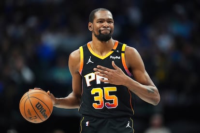 Kevin Durant durante un partido de la NBA el pasado mes de marzo.