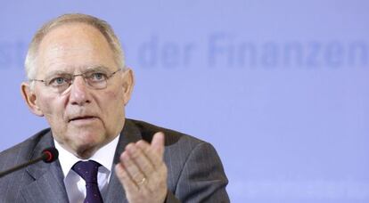 El ministro de Finanzas alem&aacute;n, Wolfgang Sch&auml;uble. 