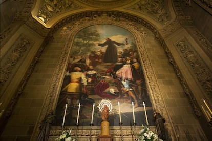 'San Bernardino de Siena predicando ante Alfonso V de Aragón', obra de Goya en la basílica de San Francisco El Grande, uno de los lugares menos conocidos con obra del artista.