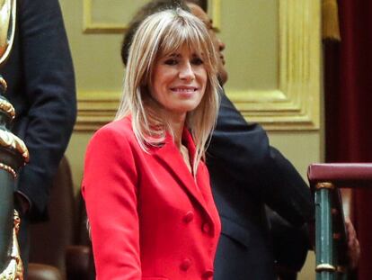 Begoña Gómez, el pasado mes de noviembre en la tribuna de invitados del Congreso.