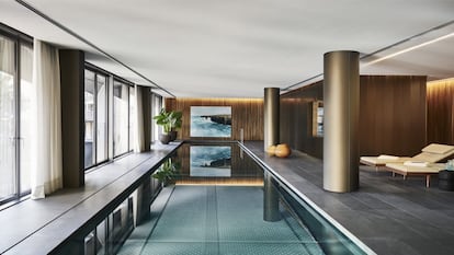 Piscina interior climatitzada en la promoció a Francesc Macià, 10, Barcelona.