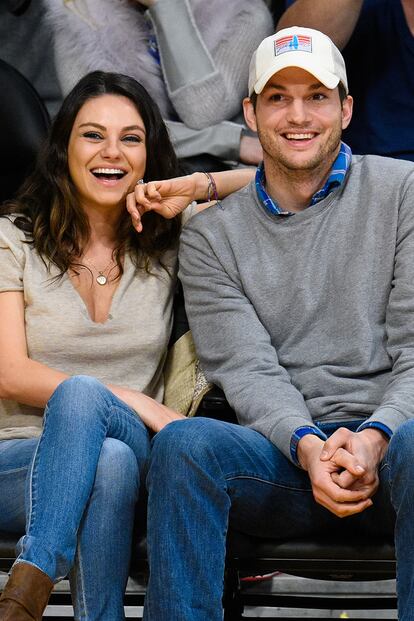 Celebrities At The Los Angeles Lakers Game