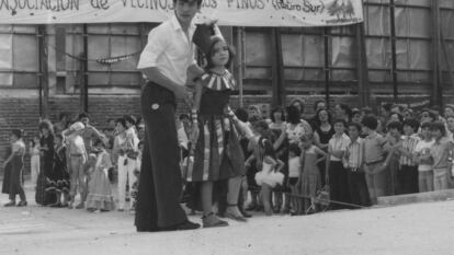 Fiestas de San Juan, en una imagen histórica cedida por la Asociación Vecinal Pinos Retiro Sur.