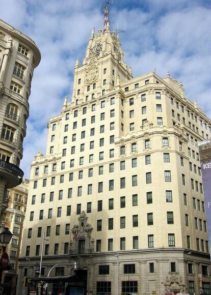 Edificio de Telefónica en Madrid.