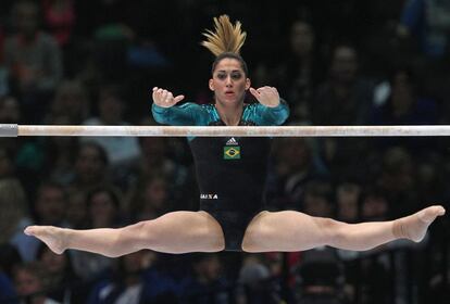 La brasileña Daniele Hypolito es una de las grandes veteranas de la gimnasia. Tiene 29 años.