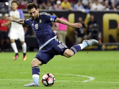 Messi, en la semifinal ante Estados Unidos. 