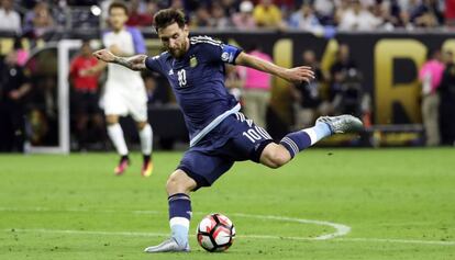 Messi, en la semifinal ante Estados Unidos. 