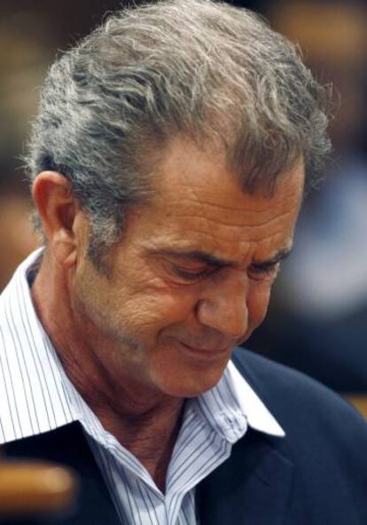 Mel Gibson, en la corte de Los Ángeles durante el jucio por la custodia de su hija con Oksana Grigorieva en 2011.