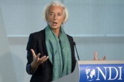 La directora gerente del Fondo Monetario Internacional (FMI), Christine Lagarde, el 19 de mayo de 2014.