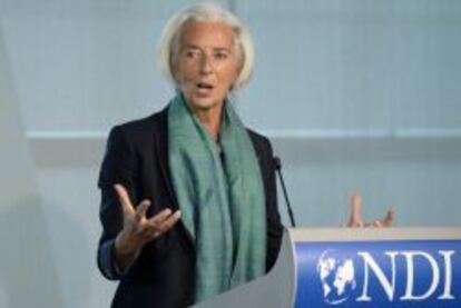 La directora gerente del Fondo Monetario Internacional (FMI), Christine Lagarde, el 19 de mayo de 2014. 