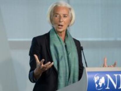 La directora gerente del Fondo Monetario Internacional (FMI), Christine Lagarde, el 19 de mayo de 2014. 