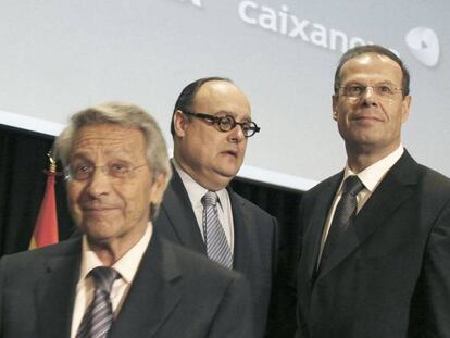 Javier Garc&iacute;a de Paredes (centro) junto a Gayoso y Jos&eacute; Luis Pego.