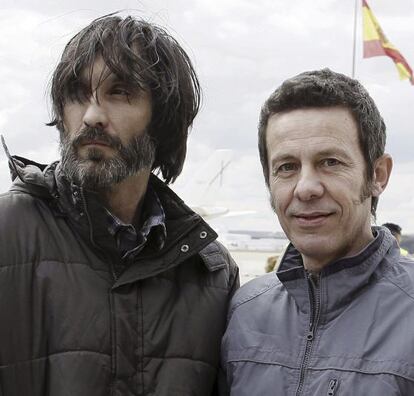Ricardo García Vilanova y Javier Espinosa tras su liberación
