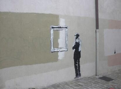 'El marco incomparable' de Banksy en San Sebastián