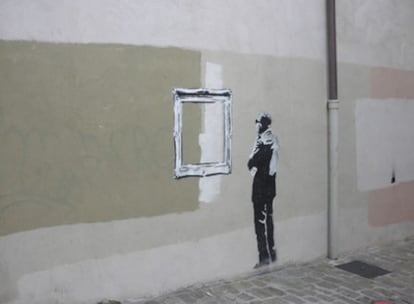 'El marco incomparable' de Banksy en San Sebastián