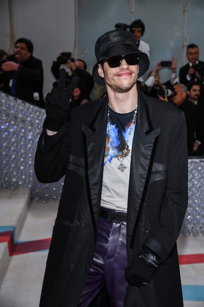 Pete Davidson en la alfombra roja de la gala del Met, celebrada el 1 de mayo de 2023 en Nueva York.