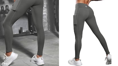 amazon haul mas vendidos por menos de 15 euros: leggings femeninos con bolsillo