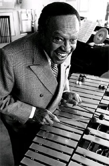 El músico de jazz Lionel Hampton.