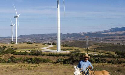 Parque eólico de Iberdrola, en Puebla (México).