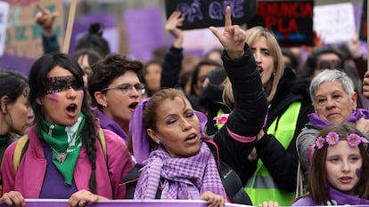 Manifestacion del 8-M en Madrid.