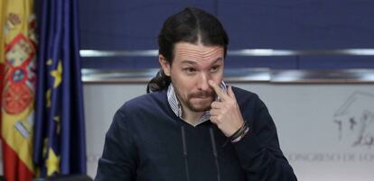 Pablo Iglesias, l&iacute;der de Podemos.