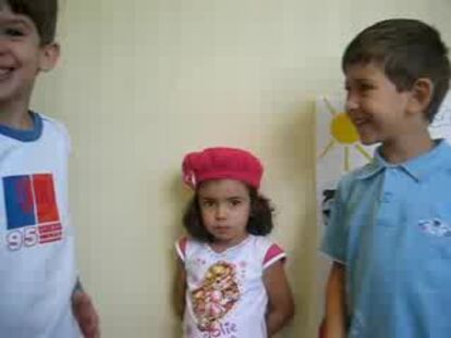 Día del español, futbol niños